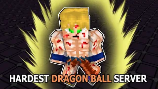 Beating the HARDEST Dragon Ball Z Minecraft Server!