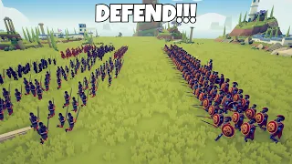 SPARTANS DEFEND AGAINST ROMAN + PERSIAN - Totally Accurate Battle Simulator TABS
