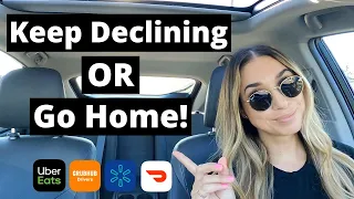 DoorDash, Uber Eats, GrubHub, Walmart Spark Driver Ride Along | Keep Declining OR Go Home!