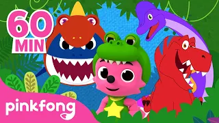🦖Dinosaurs Songs - Boom Boom Dino World and more! | Compilation | Kids Songs | Pinkfong Baby Shark