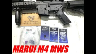 MARUI MWS GBB  UPGRADE  拆裝示範與套件介紹測試