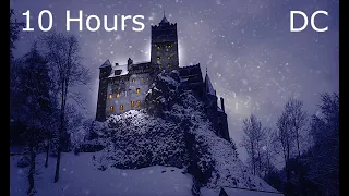 Blizzard at Bran Castle | Howling Winds & Blowing Snow for Sleep |  Dracula's Castle | Study | Relax