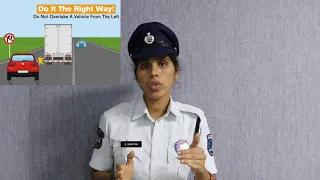 Driving around heavy vehicles | Cyberabad Traffic Police | Road Safety