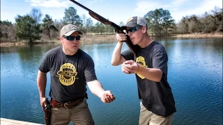 Tiny Target Trick Shots with Rifles, Pistols and Shotguns | Gould Brothers