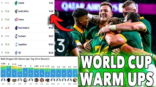 World Rugby Rankings - WORLD CUP 2023 WARM UPS - SPRINGBOKS Climb to 2ND!!!!! - Superbru Results