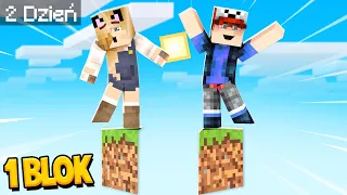 PODZIELILIŚMY NASZ JEDEN BLOK NA PÓŁ w Minecraft! | Vito i Bella