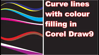 how to design curve lines in corel draw with filling colours? | Lunar Computer College