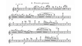 Francis Poulenc - Sonata for F and P 3rd movt Presto giocoso ♩=130 (Moderately Slow) P Acc with met