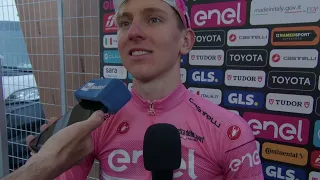 Tadej Pogačar - Interview at the finish - Stage 21 - Giro d'Italia 2024