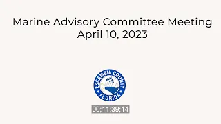 04 10 2023 Marine Advisory Committee Meeting