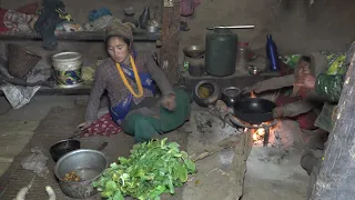 Myvillage official videos EP 753 || Cooking green vegetables in the village