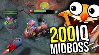 OMG 200IQ Bait Techies Midboss!! - No one can stop this Techies from Farming Hero