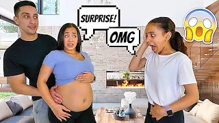 Saying Im PREGNANT In front Of little Sister To See Her Reaction!! *EMOTIONAL*
