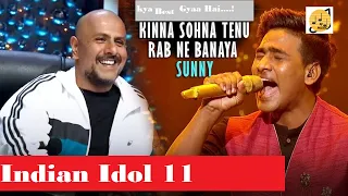 Sunny Indian Idol 11 - Kinna Sohna Tenu Rab Ne Banaya - Neha Kakkar - Himesh  - Vishal - SJ Music