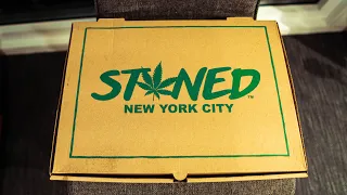 Eating Cannabis Weed Pizza | NYC Stoned Pizza