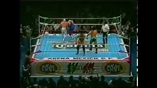 Santo/Salvaje/Scorpio vs. Casas/Dandy/Garza (CMLL 11/29/96)