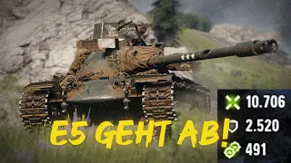 Auf der Jagd nach 10k im T110E5 [World of Tanks]