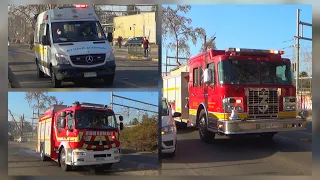 [San Bernardo FD] B-3 and B-1 responding to car crash