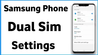 Dual Sim Settings | 2 Sim Card Settings | Samsung Sim Setting | Dual Sim Always On Samsung