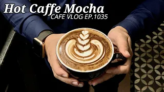 Кафе Влог EP.1035 | горячий кофе мокко | Средняя чашка | Кофейные напитки мокко | Бариста