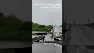 WATCH: Heavy rain washes away roads in central Japan as weakened Mawar storm rages on