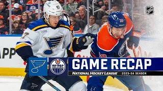 St. Louis Blues vs Edmonton Oilers | February 28, 2024 | Game Highlights | NHL Regular Season