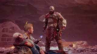 God of War Ragnarok - Thor & Odin Final Boss + Ending & Post Credit Scene (PS5 GoWR 2022)