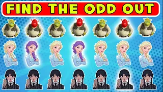 Find The Odd One Out Wednesday & Disney Character | guess the voice Disney and wednesday|Great Quiz