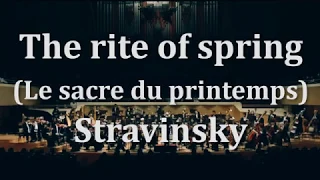 Stravinsky , The rite of spring (Le sacre du printemps) Conductor : Paavo Järvi