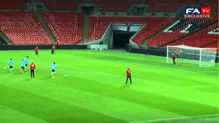 England 1-0 Spain | Spanish shooting practice