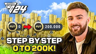 How to Make 200k Coins FAST?! (EAFC 24 BEST SNIPING FILTERS) *step by step 0-200k*