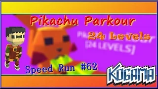 KoGaMa - Pikachu Parkour 24 Levels (Speed Run #62)