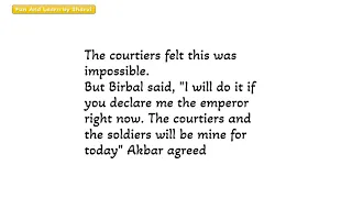 Akbar  birbal Story | Kids Story in English |