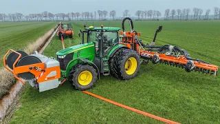 First day of Slurry with JOHN DEERE 7290R + Schouten Umbilical System | Loonbedrijf Vroege