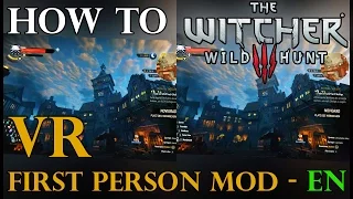 How to WITCHER 3 in FIRST PERSON in VR | Vorpx Tutorial | English