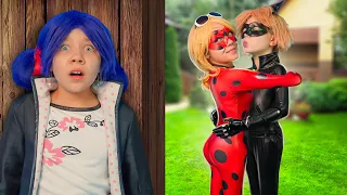Bad Ladybug vs Good Ladybug! If Chloe were Ladybug!