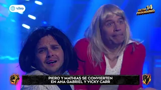 Gian Piero Díaz sufrió bochornosa caída previo a su imitación de Ana Gabriel