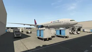 Delta B777-200LR Departure from Detroit (KDTW) | X-Plane 11