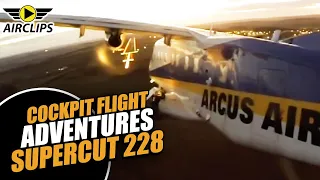 Arcus Air Dornier 228 Cockpit Action SUPERCUT: World leader in urgent airborne deliveries [AIRCLIPS]