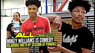 Mikey Williams Is Straight Up COMEDY! HILARIOUS Mic'd Up 1v1 at Pangos All American Camp! All Access