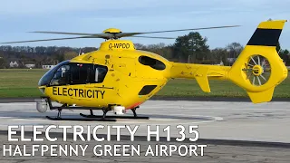 New helipads! Electricity H135 helicopter landing and takeoff