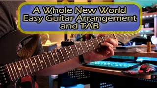 A Whole New World from Disney's Aladdin - Easy Guitar Arrangement - TAB