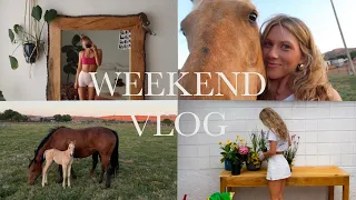 Weekend Vlog | Pilates, Pottery, Gardening and a new baby horse