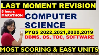 Last Moment Revision Through UGC NET PYQs - DBMS, Operating System, TOC, Software Engineering