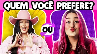 🔁 QUEM VOCÊ PREFERE? ANA CASTELA, EMILLY VICK, LULUCA, ENALDINHO #oquevoceprefere #quiz