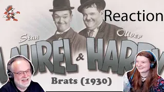 Laurel & Hardy - 𝐁𝐫𝐚𝐭𝐬 (1930) - Dad&DaughterFirstReaction