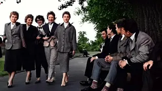 1950s Teddy boys and girls.