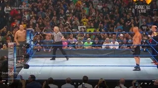 WWE DEBUT CAIN VELASQUEZ Vs BROCK LESNAR LIVE ON SMACK DOWN FULL MATCH