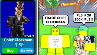 😱I BOUGHT CHIEF CLOCKMAN FOR 1 GEM AND SOLD FOR 500K GEMS😨 - Toilet Tower Defense | EP 73 PART 2