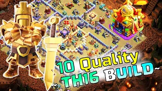 TH16 WAR BASE WITH LINK! Best TH16 anti 3 star war base 2024 COC TH16 CWL Base after update